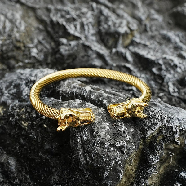 Alpha Dragon Golden Bracelet for Men