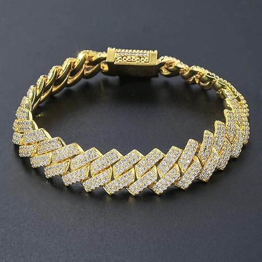 Iced Out Stainless Steel Waterproof Bracelet: Luxury Redefined