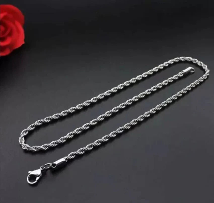 Elegant 3mm Stainless Steel Rope Chain